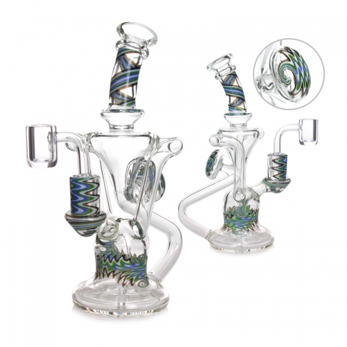 Phoenix Star 7.8 Inches Recycler Dab Rig With Insert Perc & American Northstar Glass Rod