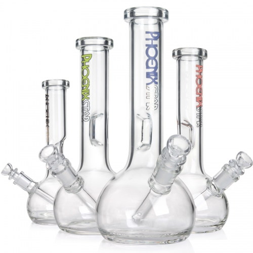 Phoenix Star 8.6 Inches Round Base Bong with Insert Slide