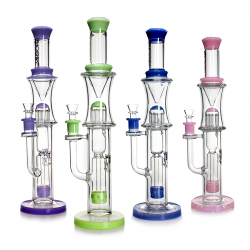 Phoenix Star 17 Inches Incycler Bong With Reinforced 10 Arm Perc