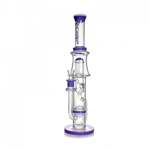 Phoenix Star Recycler Bong With Reinforced 10 Arm Perc & Sphere Honeycomb Perk 18 Inches