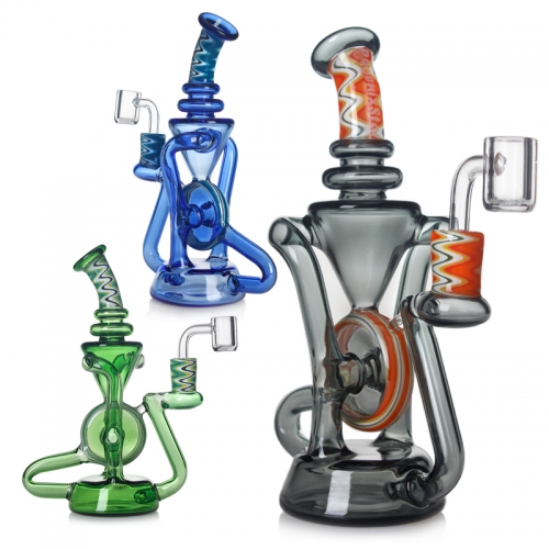 Phoenix Star Recycler Dab Rig With American Northstar Borocolour Rod 8 Inches