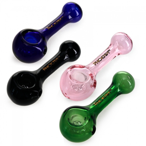Phoenix Star Hand Pipe With 5 Hole Glass Filter Screen 4 Inches
