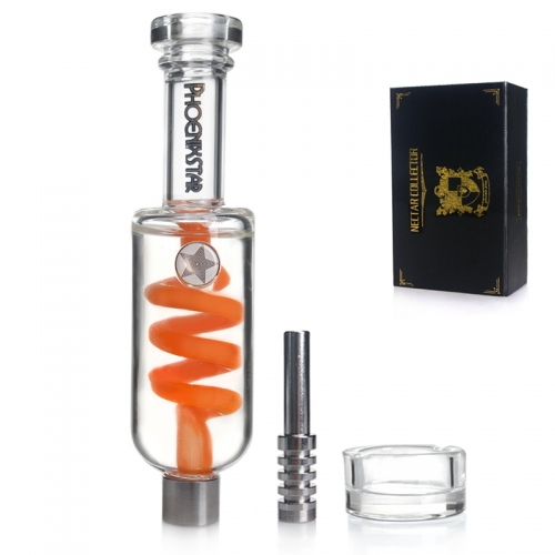 Phoenix Star Glass Nectar Collector Kit with Glycerin Coil 6 Inches