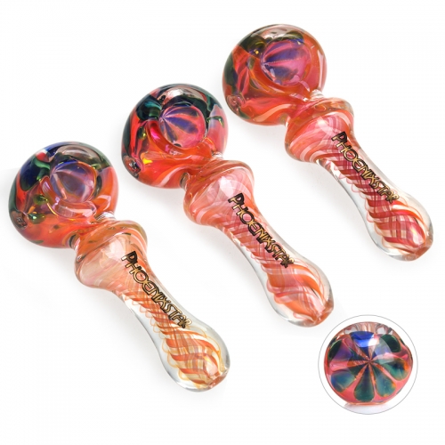 Phoenix Star 4.3 Inch dry herbs Pipe with American Color Rod