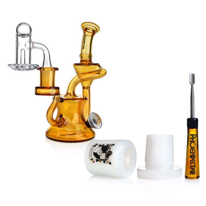 Phoenix Star Glass Smokers Kit Gift with Dab Rig