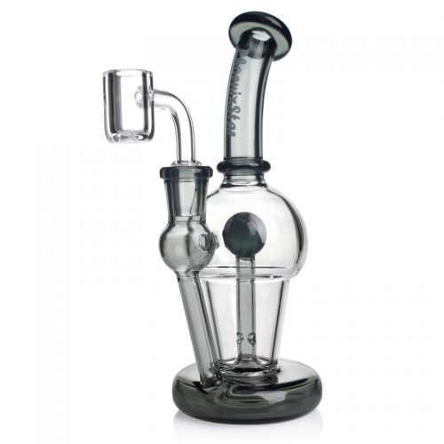 Phoenix Star Weed Bubbler: 7.5" with Quartz Banger & Special Perc