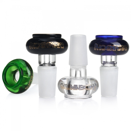 Mixed Colors 14mm 18mm Water Pipe Bowl with Phoenix Star Logo