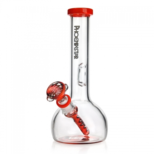 Phoenix Star Glass 8" High-Quality Round Beaker Bong