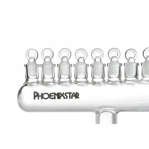 Phoenix Star Menorah Glass Dry Pipe for Gatherings&Parties