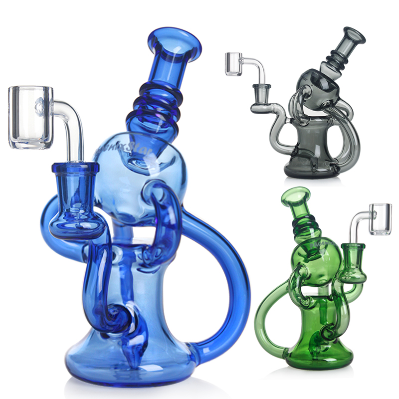 Phoenix Star 7 Inches Recycler Dab Rig With 14mm Quartz Banger