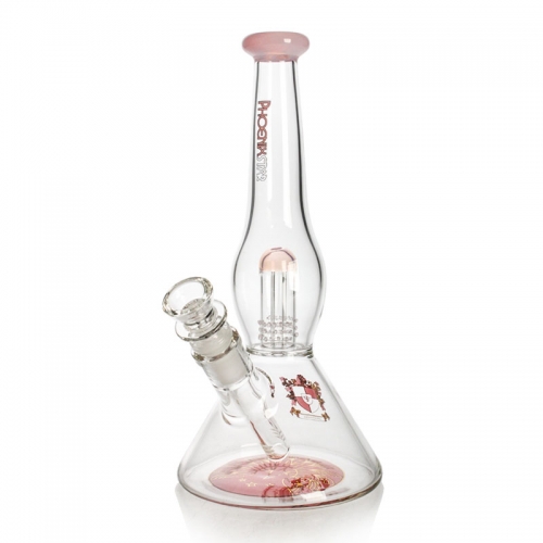 Double Perc Beaker Bong No Ice Catcher 10 Inches