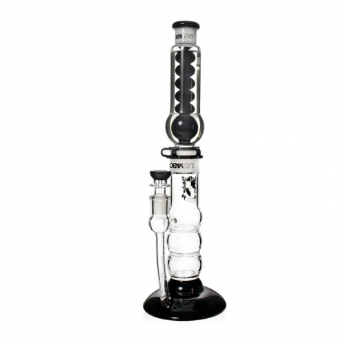 16" Freezable Glycerin Glass Straight Tube Bong with Triple Honeycomb Percs