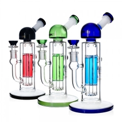 9-inch Freezable Glycerin Glass Bubbler Pipe