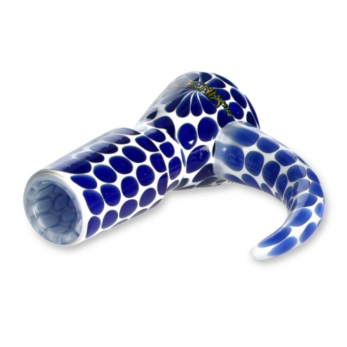 18mm Bong Bowl With Horn Handle and 4-Hole Screen for Sale