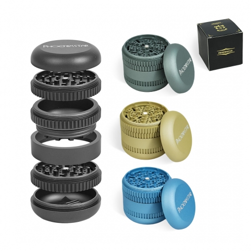 4-Piece Aluminum Metal Herb Grinder