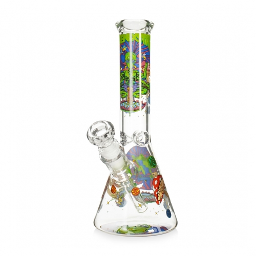 10" Portable Decal Bong with Ice Catcher