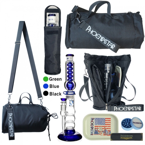 Triple Honeycomb Perc Bong Travel Kit