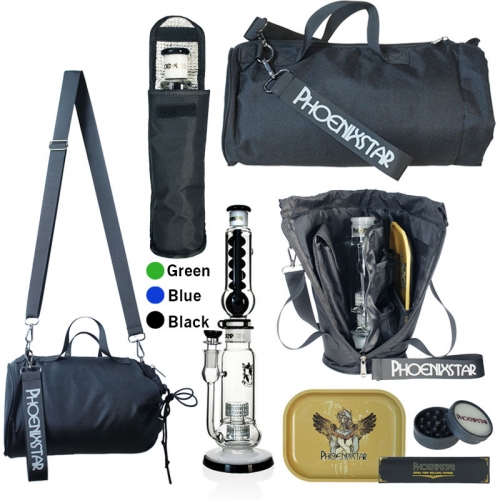 Complete Perc Bong Travel Kit with carry bag