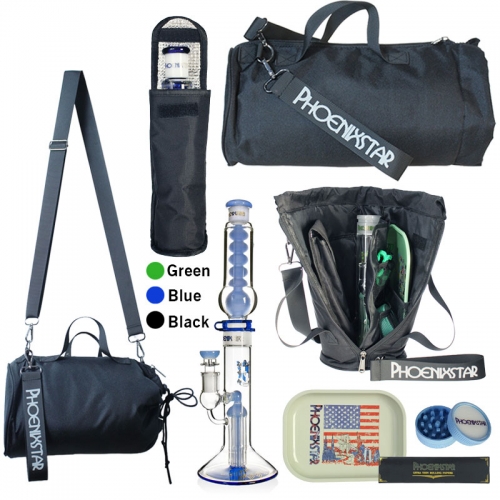 Discreet Tree Perc Bong Travel Kit with Herb Grinder