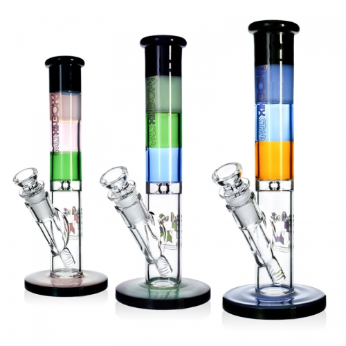 10.8" Straight Tube Bong Glass Water Pipe