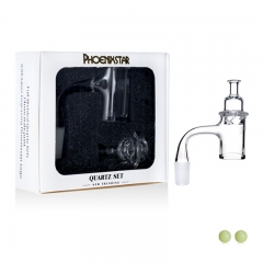 Phoenix Star 14mm Male Quartz Banger Set with Terp Pearl & Carb Cap
