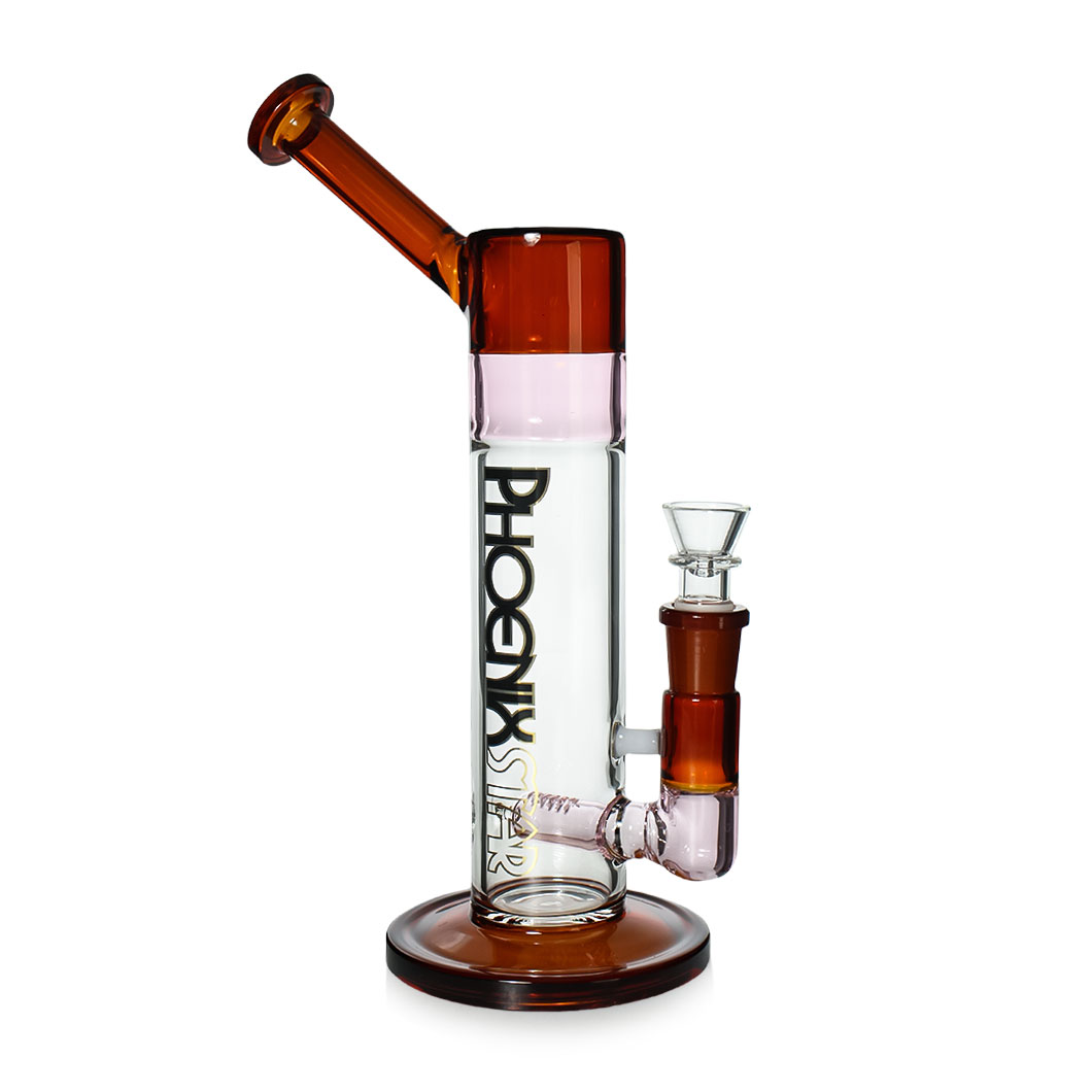 Phoenix Star Glass Bubbler With Inline Diffuser Perc 11.8 Inches