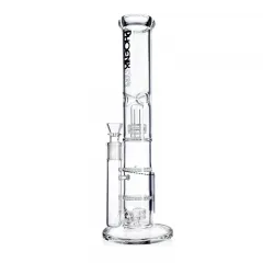 4 perc straight tube bong