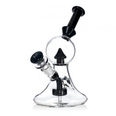 7.8 Skull Fluorescent Glass Bong Glass Water Pipe Smoking Tobacco
