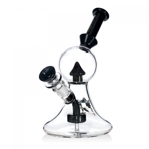 8" Perc Bubbler Water Pipe with Splash Guard
