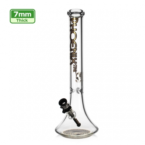 7mm Thick Glass Beaker Bong with Ice Catcher