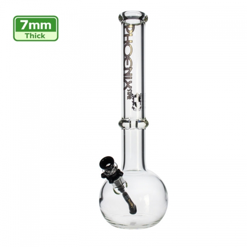 18" 7mm Thick Glass Bong with Ice Catcher