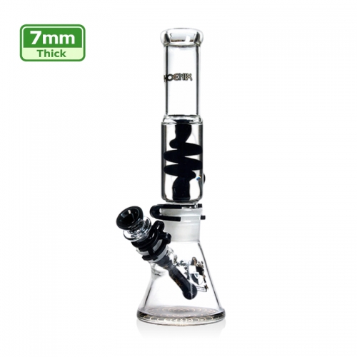 Freezable Glycerin Coil Beaker Bong 7mm 12 Inches