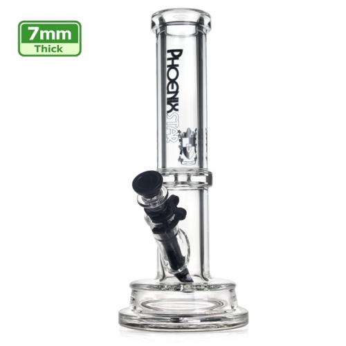Phoenix Star 7mm Tube Bong with Thick Base 12 Inch