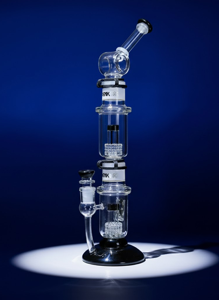 modular double perc bong