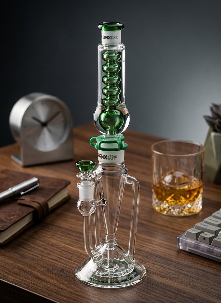 recycler bong with freezable glycerin top