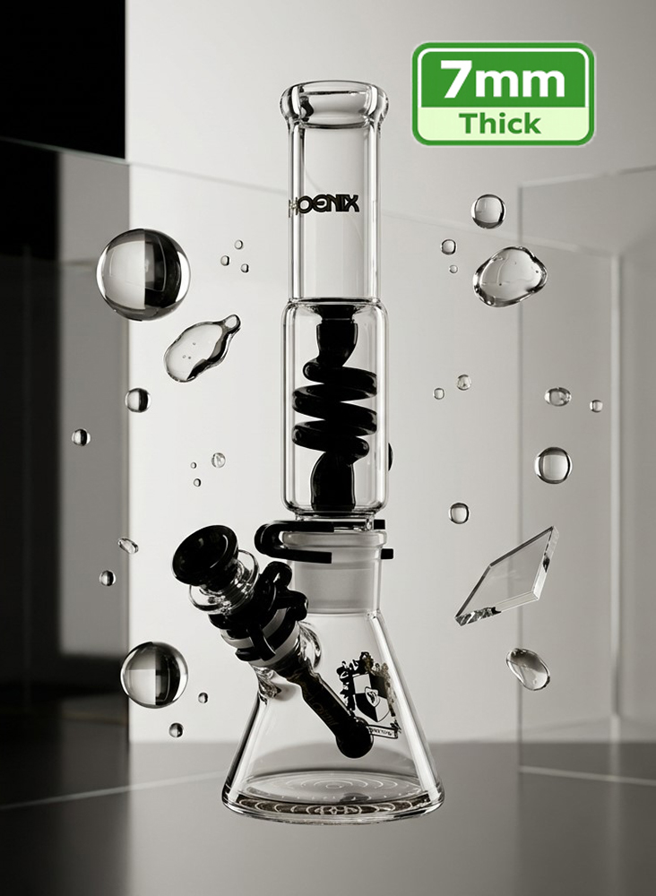 7mm thick  glass bong