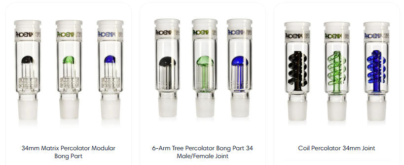modular bong percolator parts