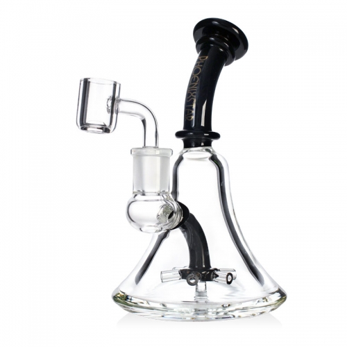 7mm Thick Glass Dab Rig with Propeller Perc