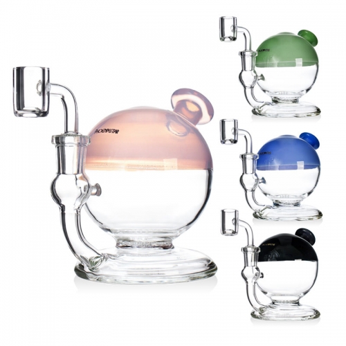 4.5" Mini Spherical Dab Rig with Honeycomb Perc