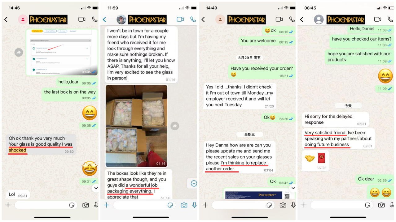 Real Whatsapp Conversations between Phoenix Star Wholesale Manger and Clients