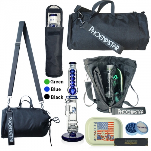 Complete Perc Bong Travel Kit with carry bag