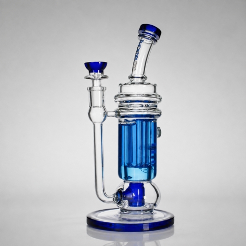 10.5" Freezable Glycerin Bubbler Water Pipe with Perc