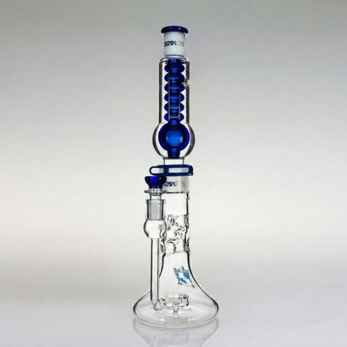 16" Modular Design Freezable Glycerin Glass Beaker Bong with Showerhead Perc