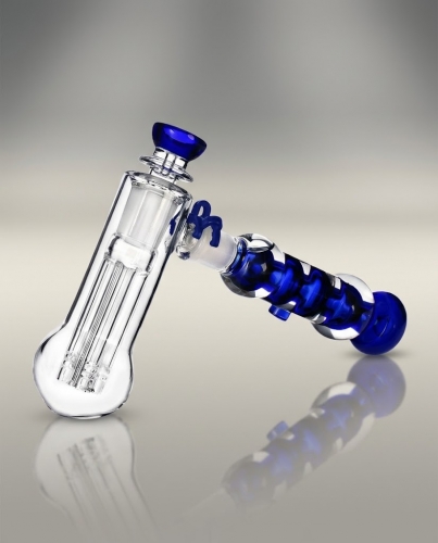 7.5" Hammer Glass Bubbler with Freezable Coil & 5-Arm Tree Perc