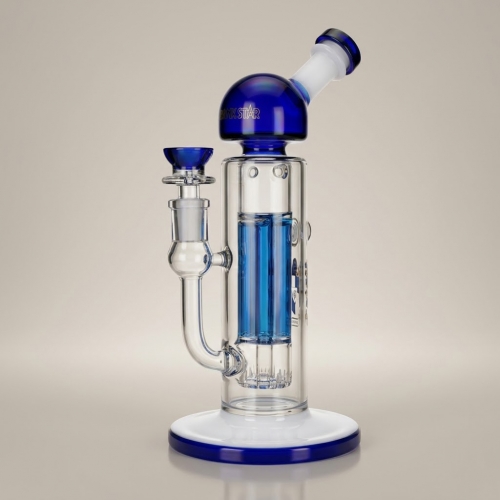 9-inch Freezable Glycerin Glass Bubbler Pipe