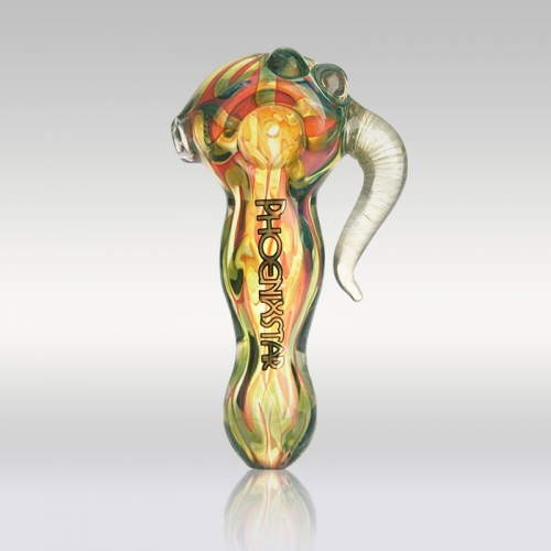 4" Silver Fumed Heady Spoon Pipe