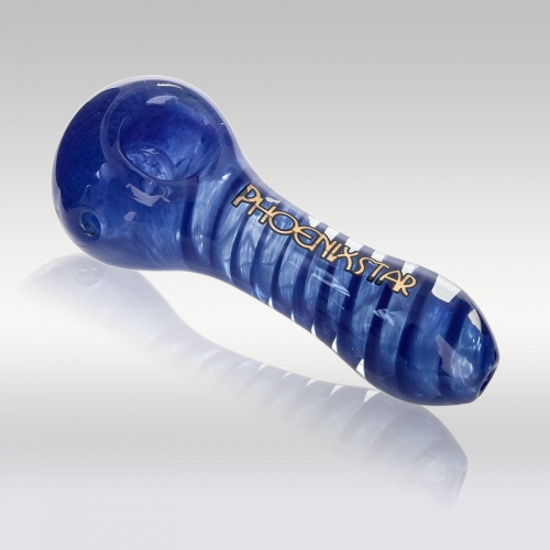 4" Mini Glass Spoon Pipe with 7-Hole Screen