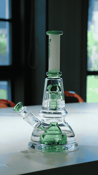 Water Filtration of this double perc bong