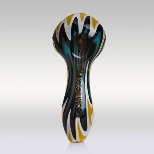 4" Mini Wig Wag Glass Spoon Hand Pipe