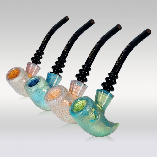 Silver Fumed Sherlock Hand Pipe 6.5"